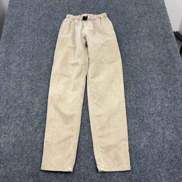Gramicci Other - Vintage Gramicci Pants Mens XS Tan Cotton Built-in Belt Gorpcore Workwear Style